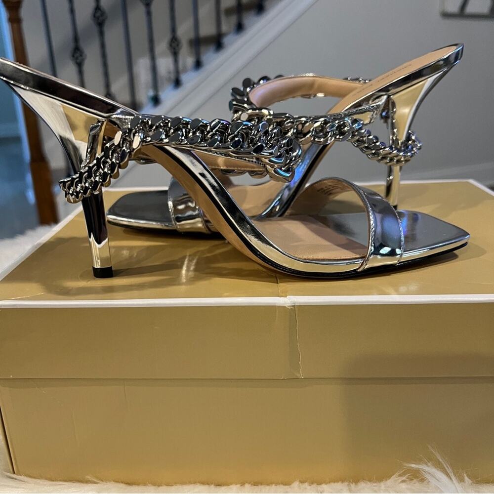 NIB MICHAEL Michael Kors Women's Bianca Sandals Heels - Picture 3 of 7